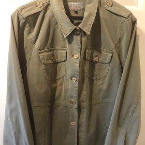 BNWT TORRID 2 PEPLUM UTILITY JACKET